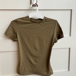 Skims Olive Green T-Shirt